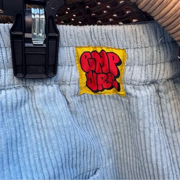 EMPYRE Skate Shorts in Pastel Blue Corduroy Drawstring Waist Men’s Size Large - Picture 5 of 11